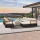 preview thumbnail 1 of 37, PURPLE LEAF GLFSF Outdoor sofas Black sofa with white seat for Yard Porch Deck Patio Conversation Sets