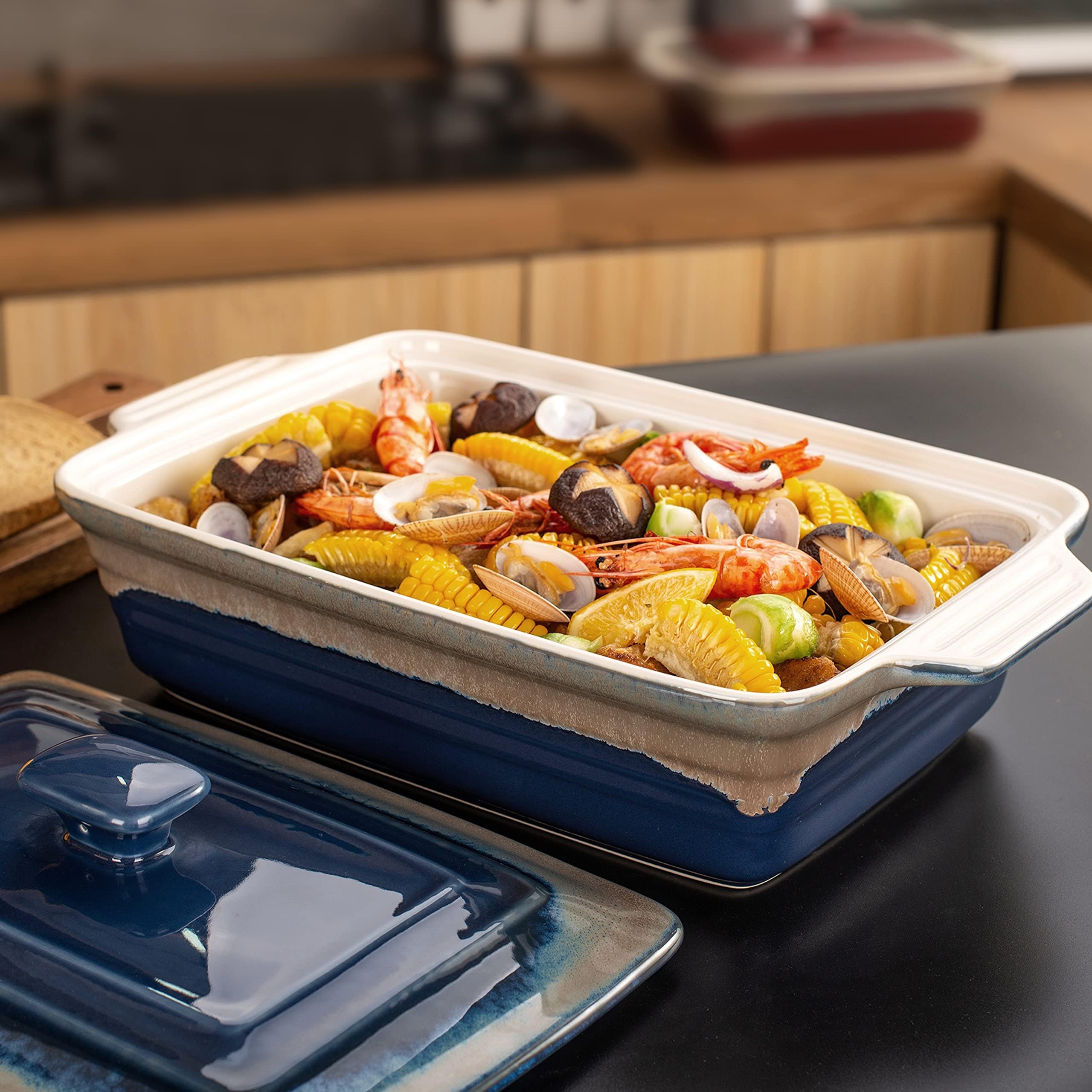 9 x 13 baking dish with lid deals