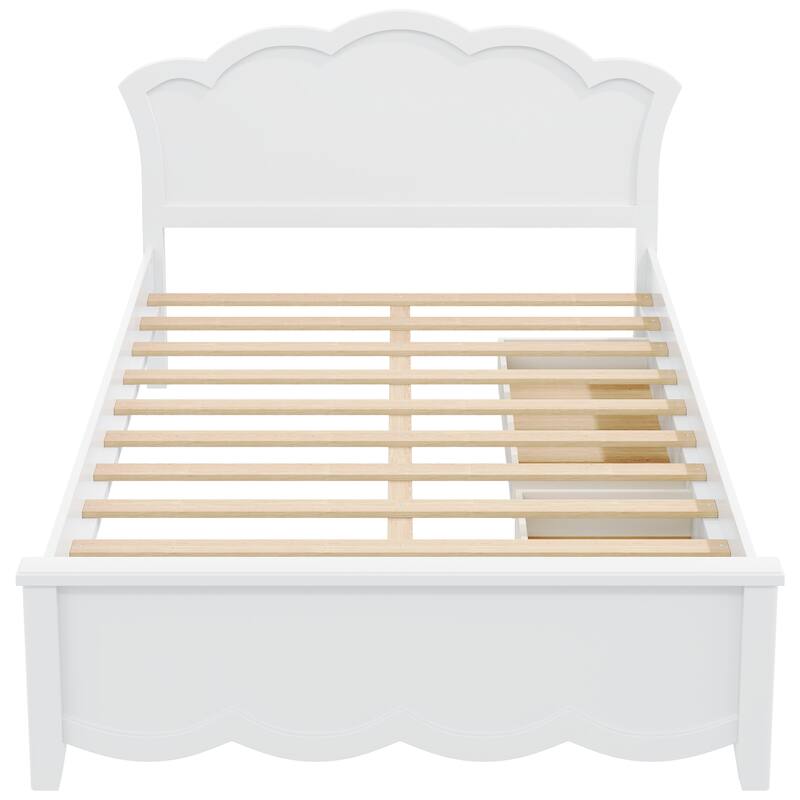 Platform Bed with Dual Underbed Drawers by Harper&Bright Designs