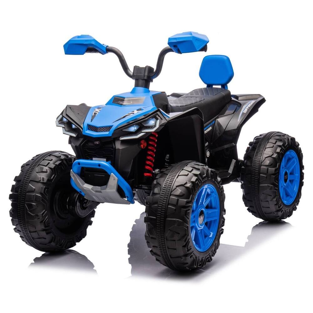 24V 2 Seat Ride on Toys Kids ATV 4 Wheel Quad Bike for Kids Best Gift