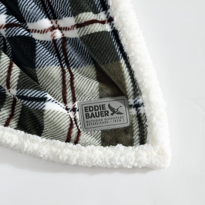 Eddie Bauer Ultra Plush Super Soft & Cozy- Reversible Throw Blankets