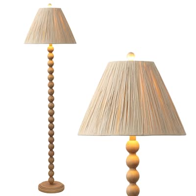 Wren 61.5" Pleated Paper Shade/Resin LED Floor Lamp