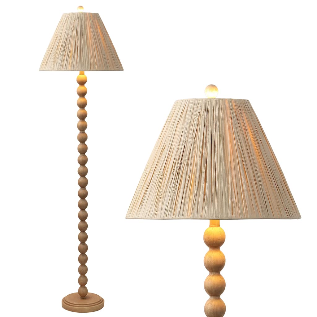 Wren 61.5" Pleated Paper Shade/Resin LED Floor Lamp