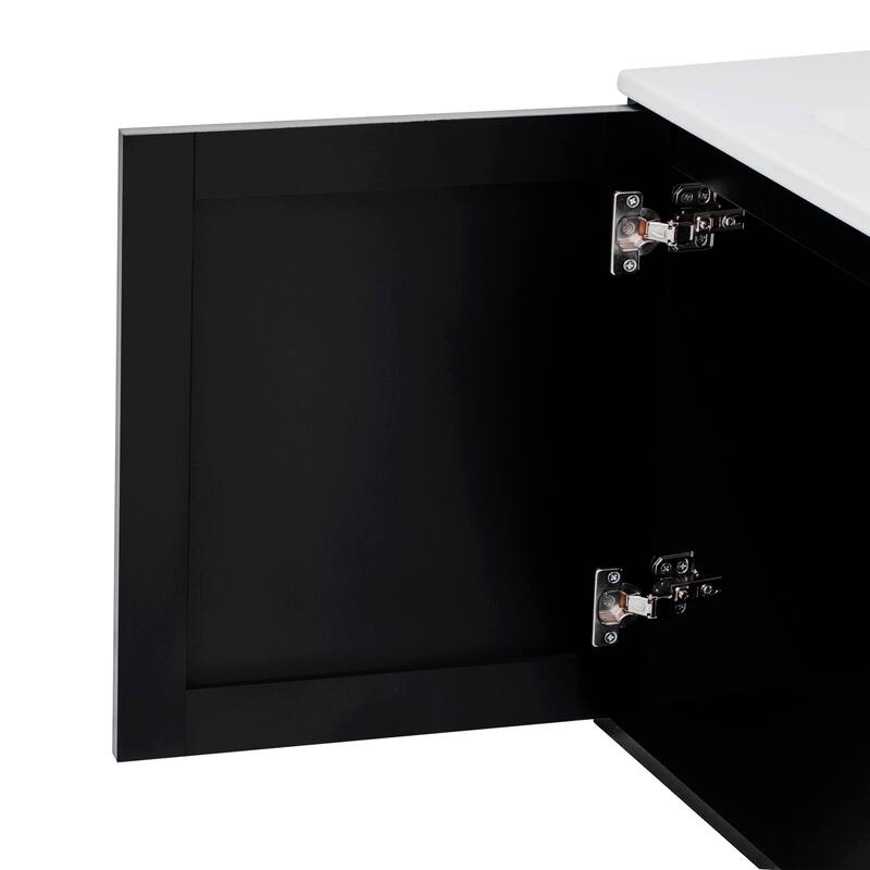 Bathroom Vanity with Ceramic Sink,Two Drawers,and Large Storage Space for Elegant and Functional Bathrooms