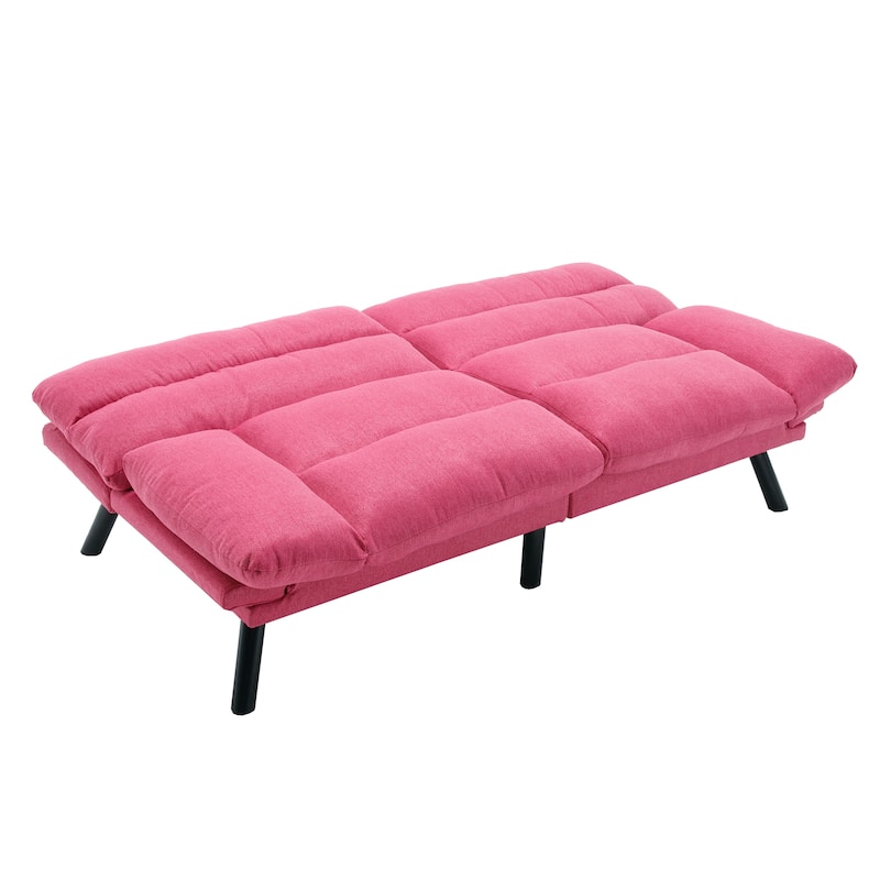 70.08" Teddy Fabric 2-Seater Loveseat Sofa with Thick Cushions, Metal Legs, and 600LB Weight Capacity