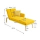 preview thumbnail 24 of 30, Colorful Velvet Sofa Accent Sofa Adjustable Loveseat Sofa with Metal Feet
