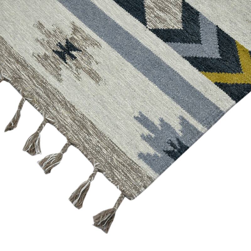 The Curated Nomad Sorrel Southwestern Flatweave Area Rug