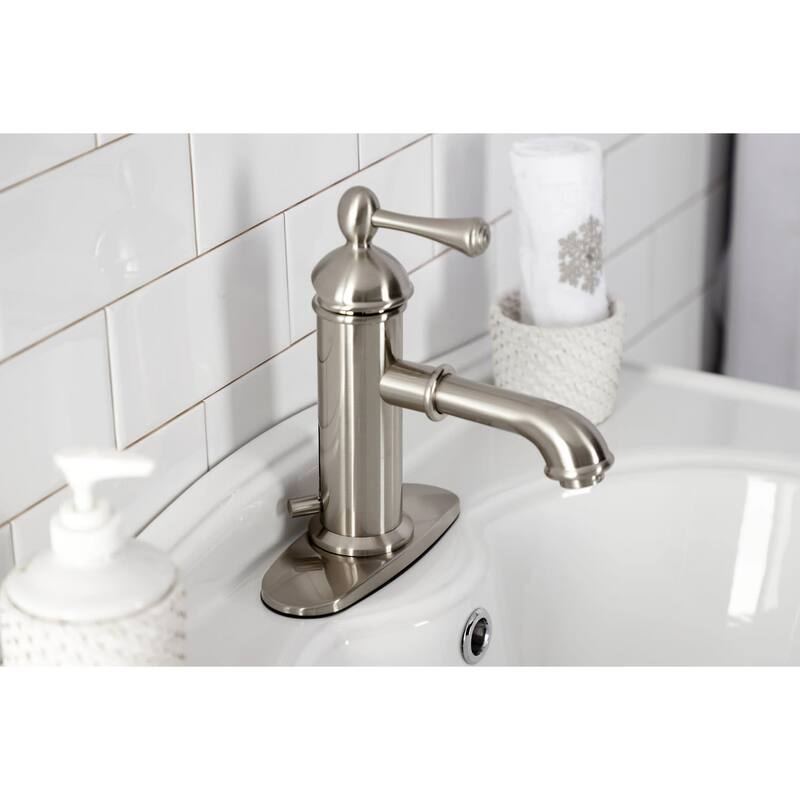Kingston Brass Paris 1.2 GPM Single Hole Bathroom Faucet with Pop-Up