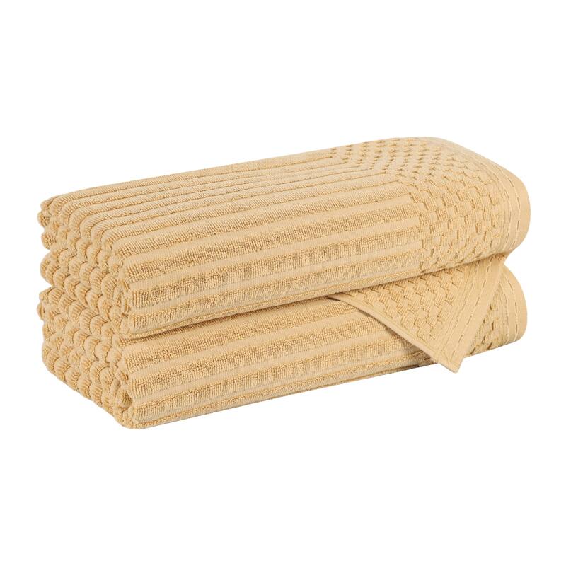 Superior Soho Ribbed Cotton Bath Towel Set of 2
