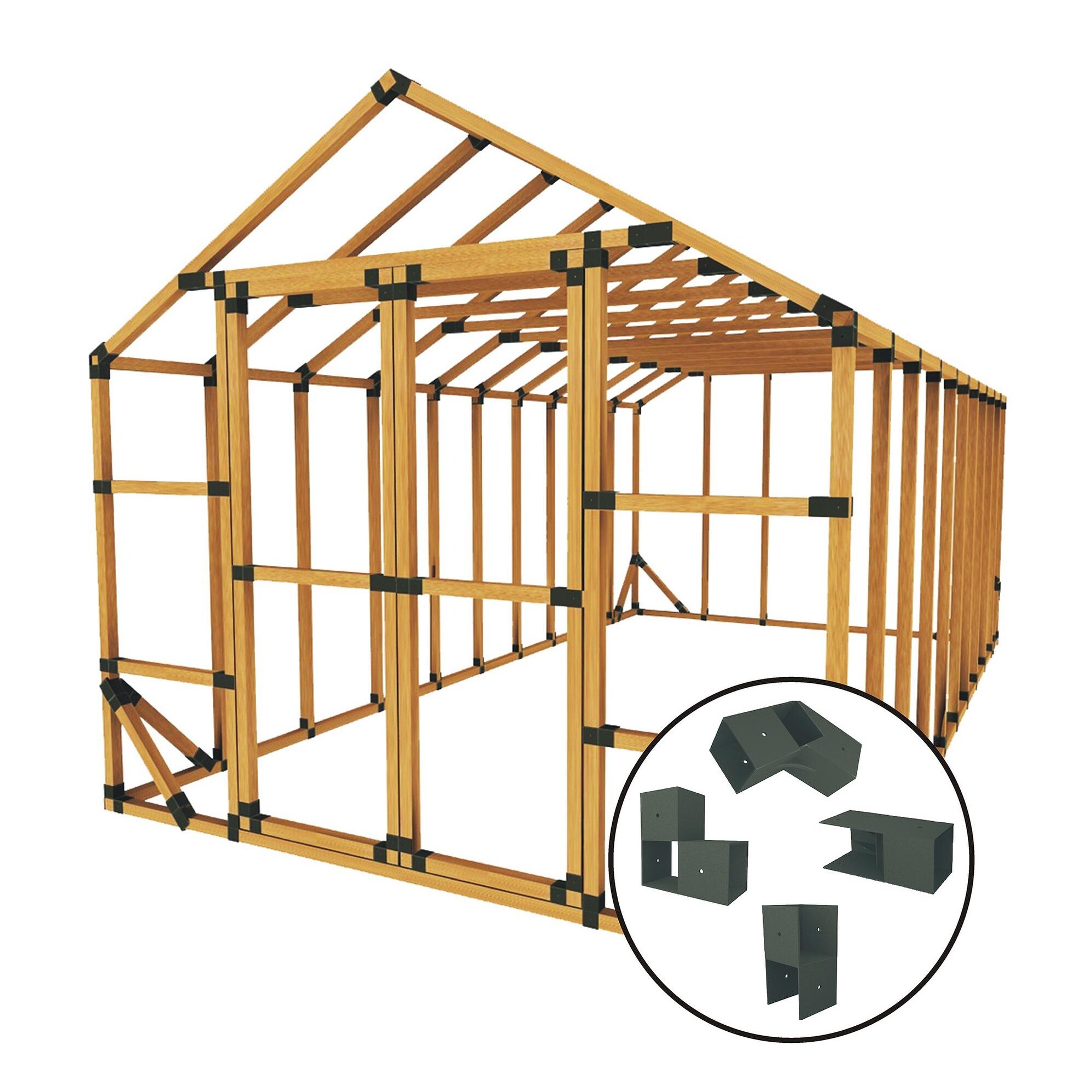 Shop E Z Frame 10x20 Standard Kit Black Overstock 14774269