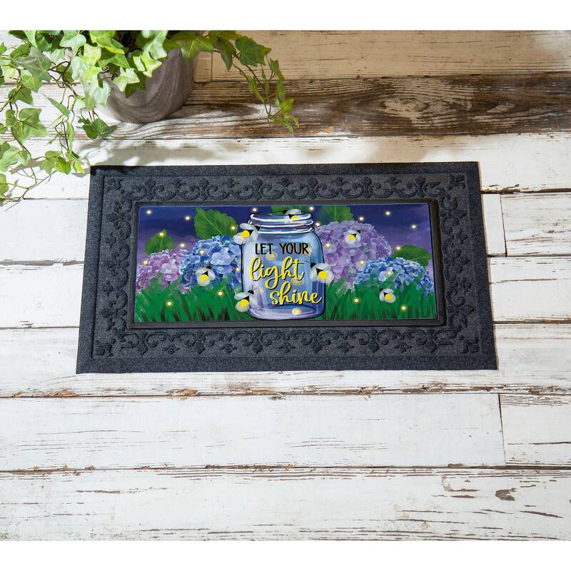 22 in. x 10 in. Let Your Light Shine Sassafras Switch Mat