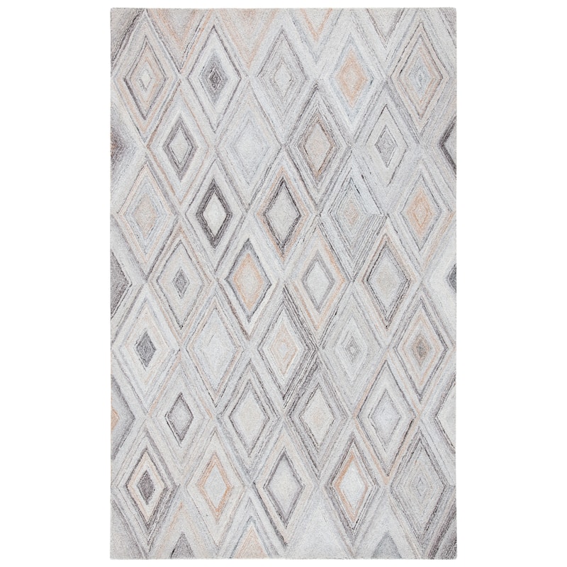 SAFAVIEH Handmade Metro Kimberlyn Rug - 6' Square - Grey/Light Brown