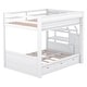 preview thumbnail 28 of 34, Wood Convertible Full Size Bunk Bed with Storage & Bedside Table