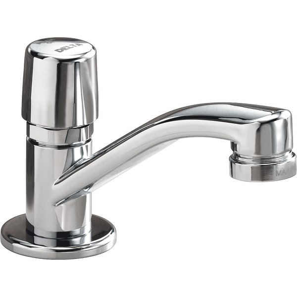 Delta 701LF-HDF Commercial Single Hole Metering Bathroom Faucet - Chrome