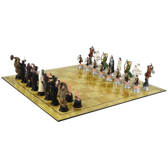 Shop Lord Of The Rings 3d Chess Game Multi Overstock 13791142