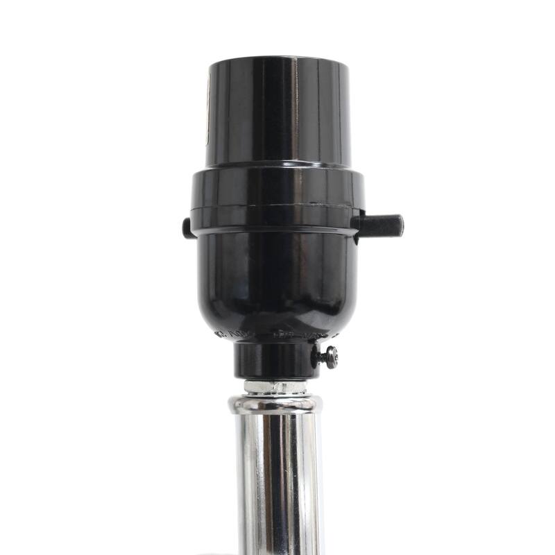 21 in. Periwinkle Finish Table Lamp with White Shade, Sturdy Table Lamp for Living Rooms and Bedrooms, Set of 2