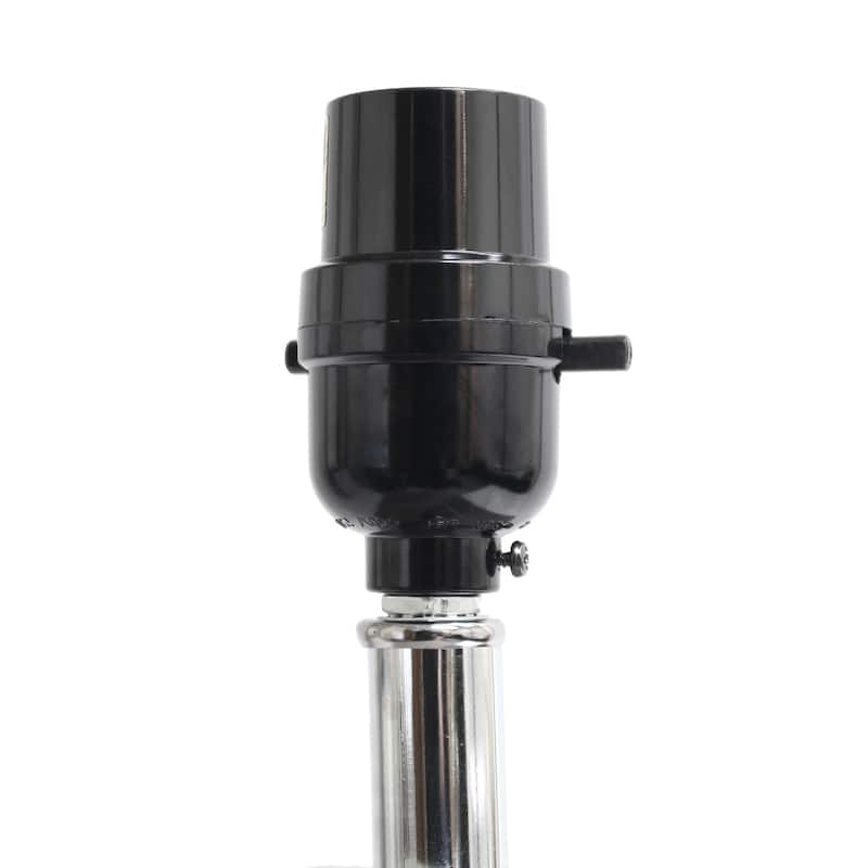 21 in. Pink Finish Table Lamp with White Shade, Sturdy Table Lamp for Living Rooms and Bedrooms, Set of 2