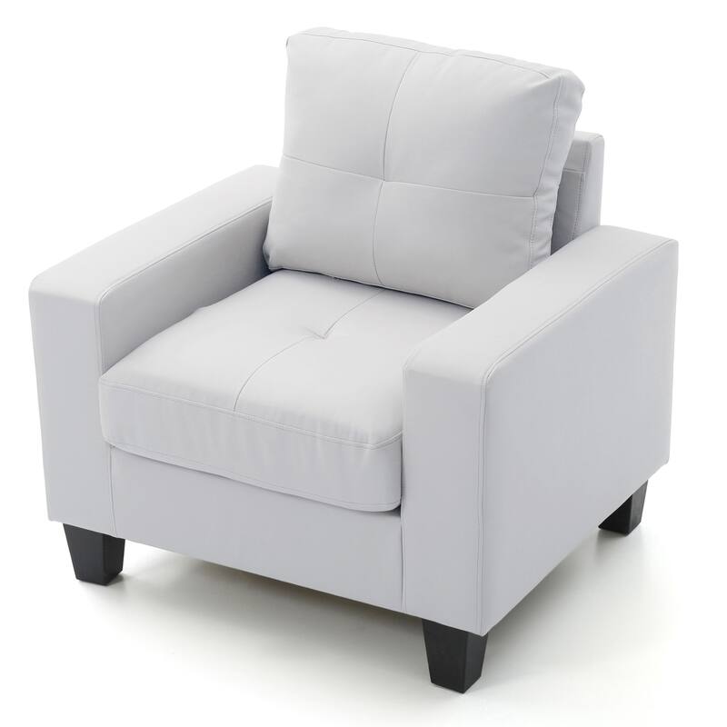 Pocket Coil Seating Accent Chair - 36" - White