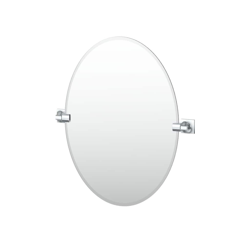 Gatco 5589 Waterline 26-1/2" x 23-1/2" Contemporary Oval Frameless