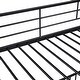 preview thumbnail 18 of 18, Twin over Twin Bunk Bed Metal Structure Bed Frame, Black