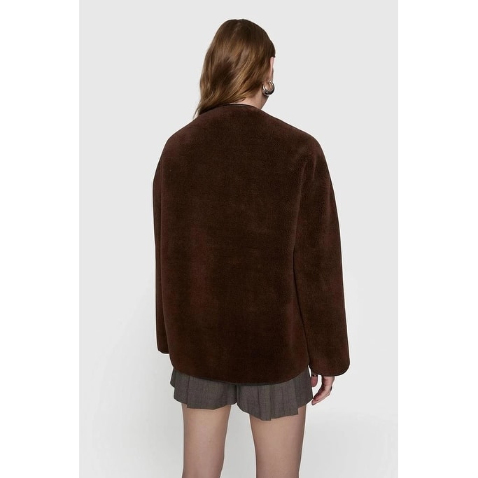 Rebecca Minkoff Faux Shearling Toggle Jacket.