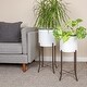 preview thumbnail 9 of 18, Corrugated Metal Planters on Stands