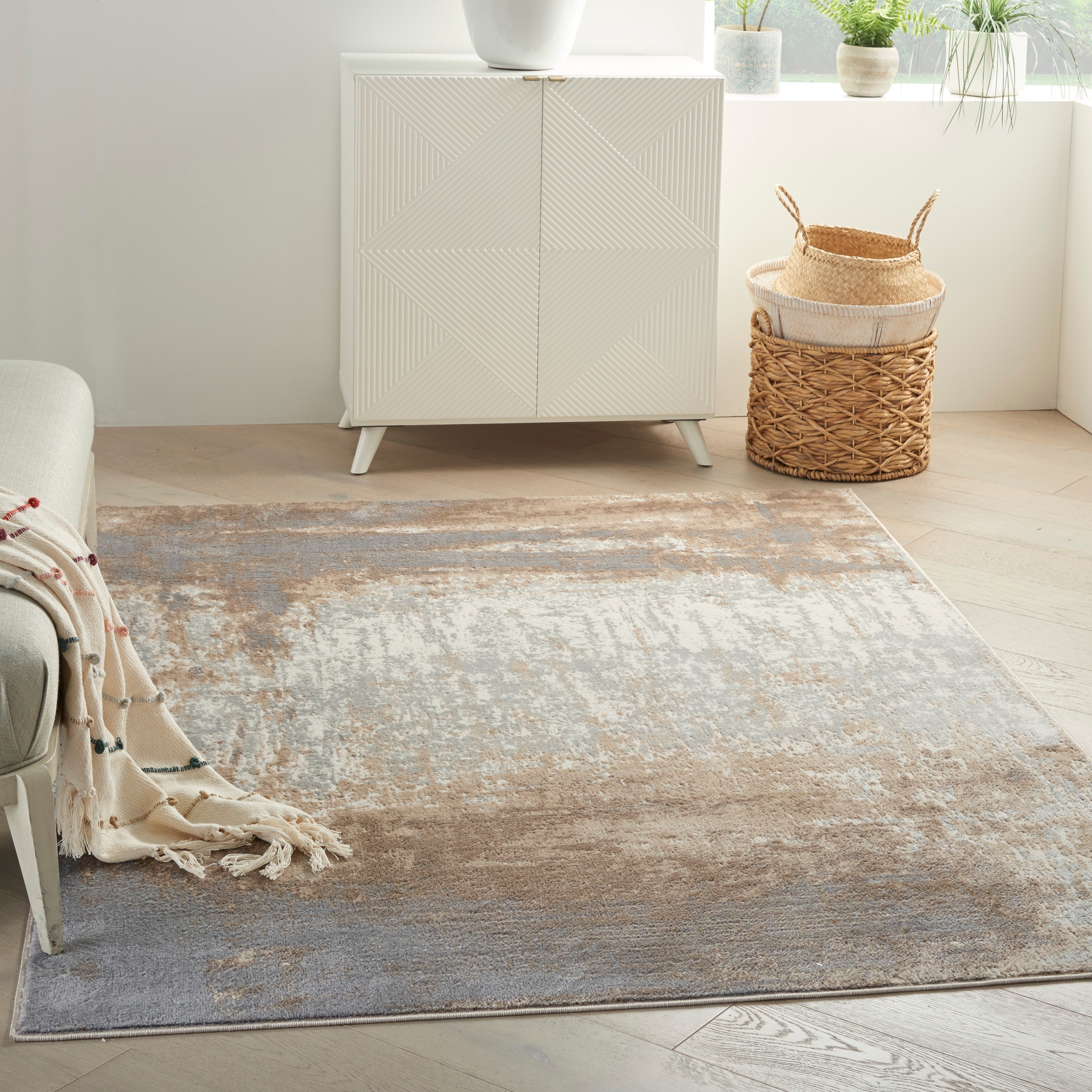 Nourison Elation Vintage Abstract Contemporary Area Rug