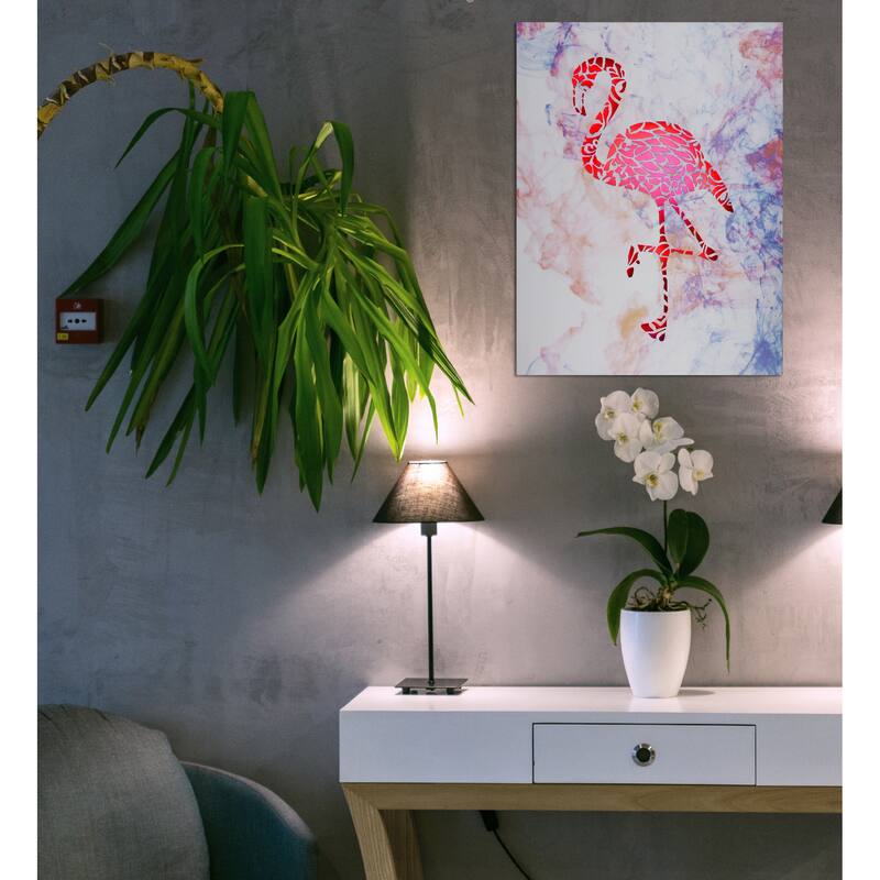 CoTa Global Flamingo Light Up LED Wall Art - Fun Changing Color LED - 15.75Lx11.9Wx1H inches
