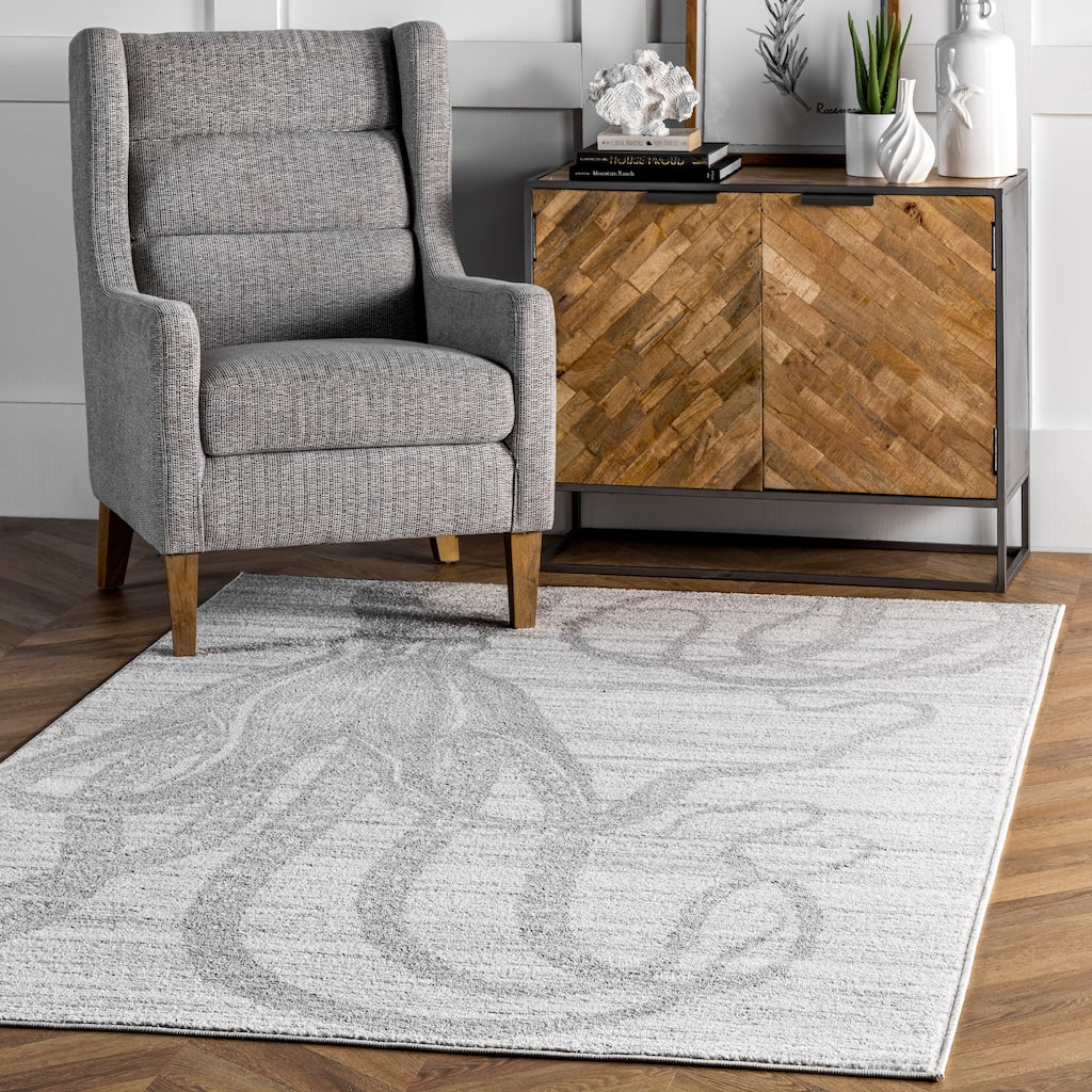 Nuloom Thomas Paul Power loomed Octopus Area Rug