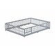 preview thumbnail 48 of 69, Queen Size Floor Bed with Fence, Door, Rubber Wood Frame & Safety Guardrails
