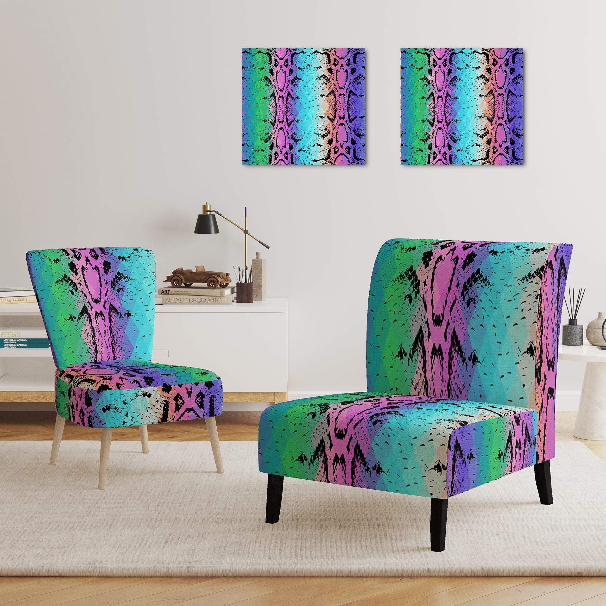 Snakeskin accent chair new arrivals