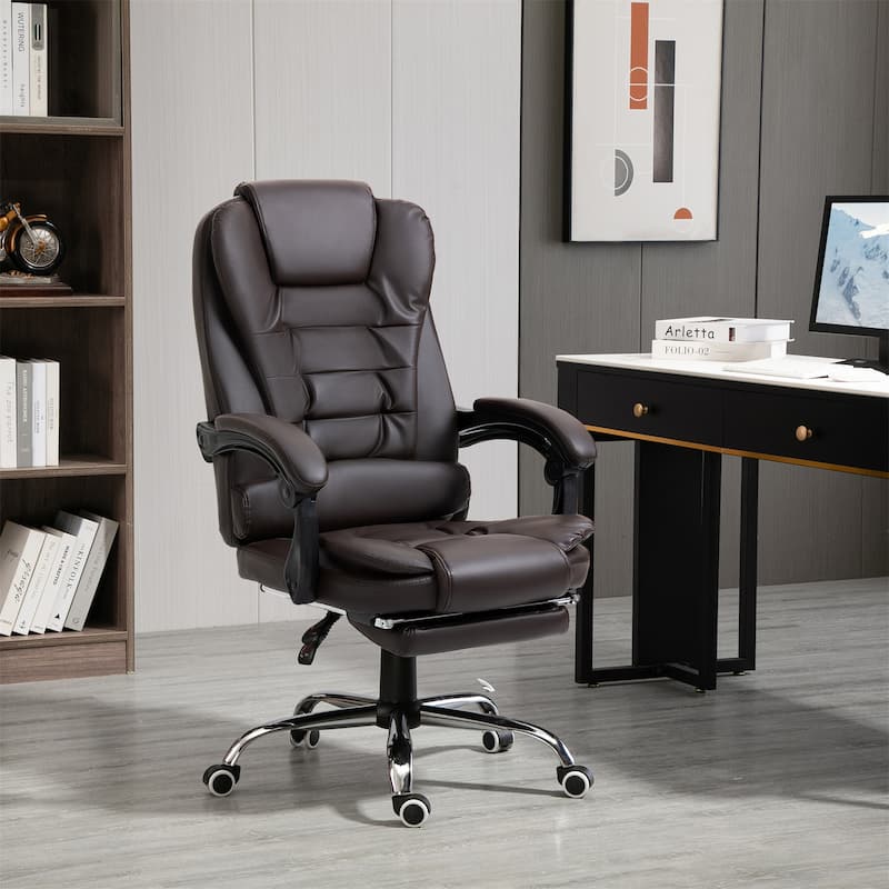 High Back Ergonomic Executive Office Chair - Coffee