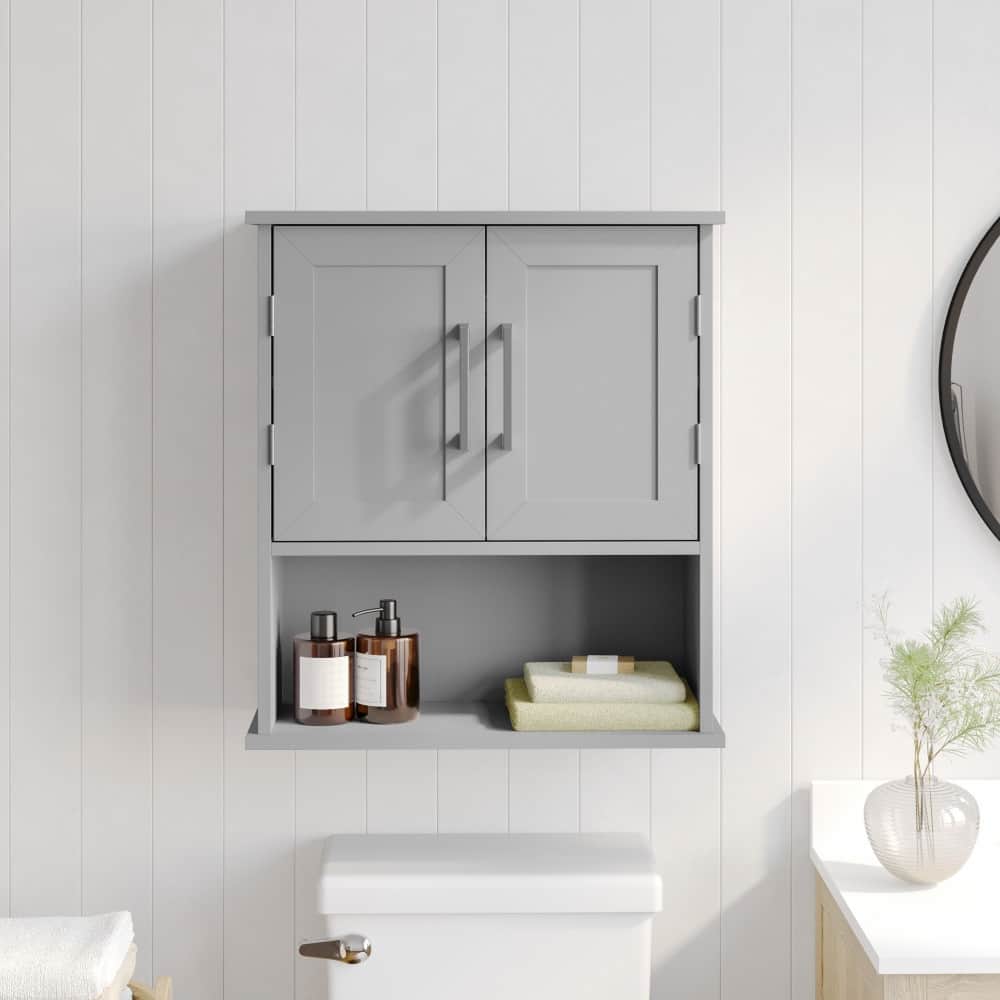 Modern Bathroom Wall Mount Medicine Cabinet with Magnetic Close Doors