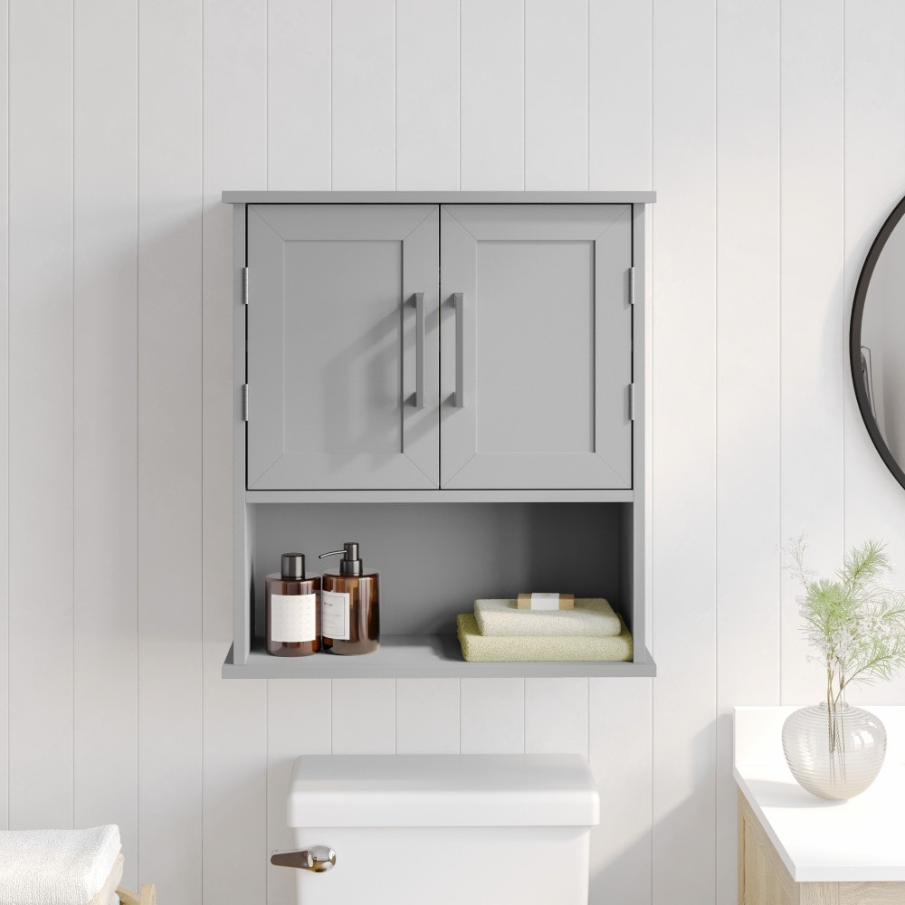 Modern Bathroom Wall Mount Medicine Cabinet with Magnetic Close Doors
