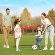 preview thumbnail 4 of 5, Red Fiberglass Pop-Up Soccer Goal Set with Stakes and Carry Bag for Backyard or Park - 47.2"L x 31.5"W x 31.5"H