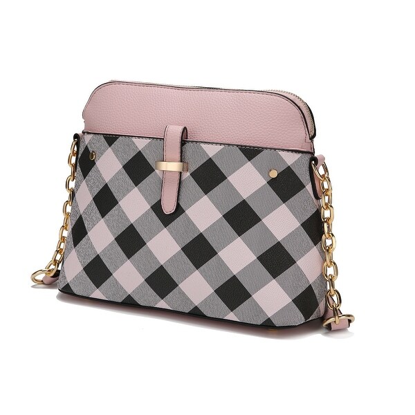 checkered cross body bag