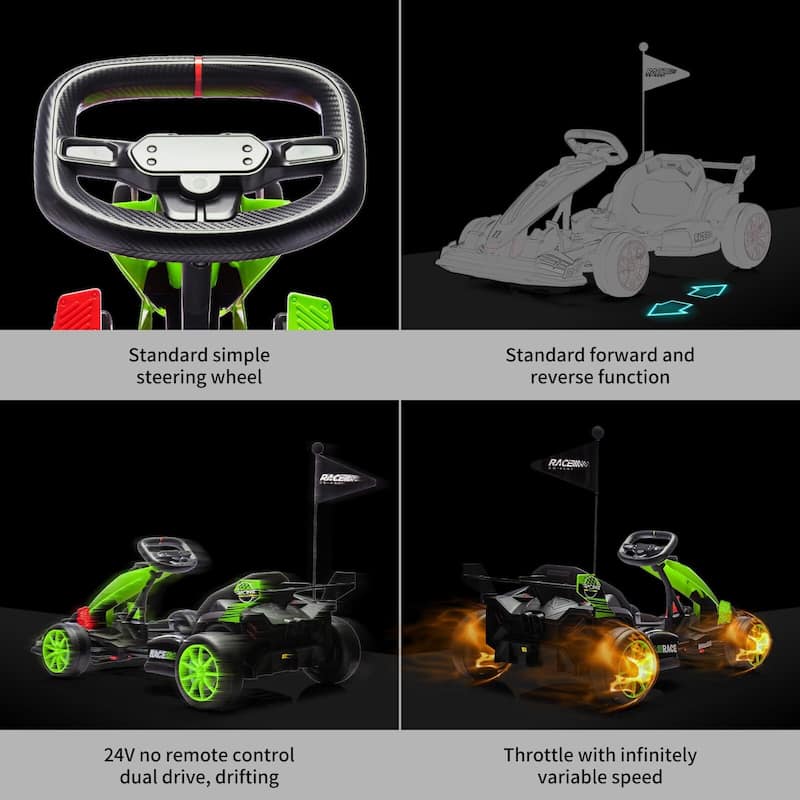 24V Electric Drift Kart for Kids