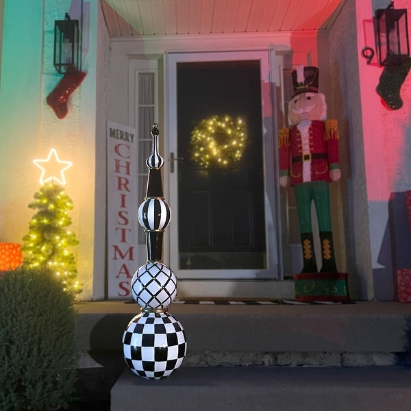 Christmas lamp finials deals