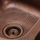 preview thumbnail 5 of 6, SinkSense Antique Copper 3.5" Basket Strainer Drain with Post Style Basket