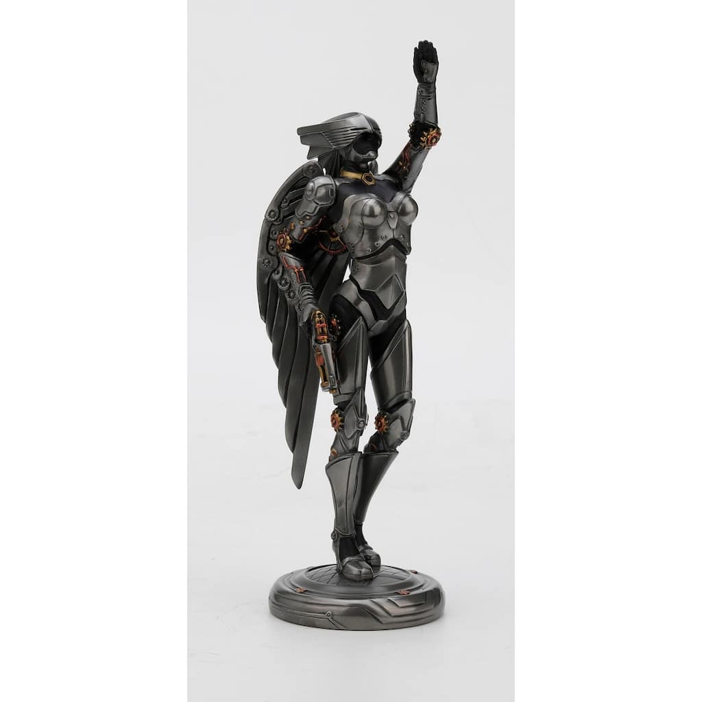 Veronese Design 9.7 H Steampunk Art Deco Android Angel Cold Cast Pewter Pewter