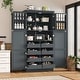 preview thumbnail 2 of 30, Roomfitters 71 Inch Freestanding Kitchen Pantry with 8 Pull-Out Trays and Door Shelves, Shaker Cabinet