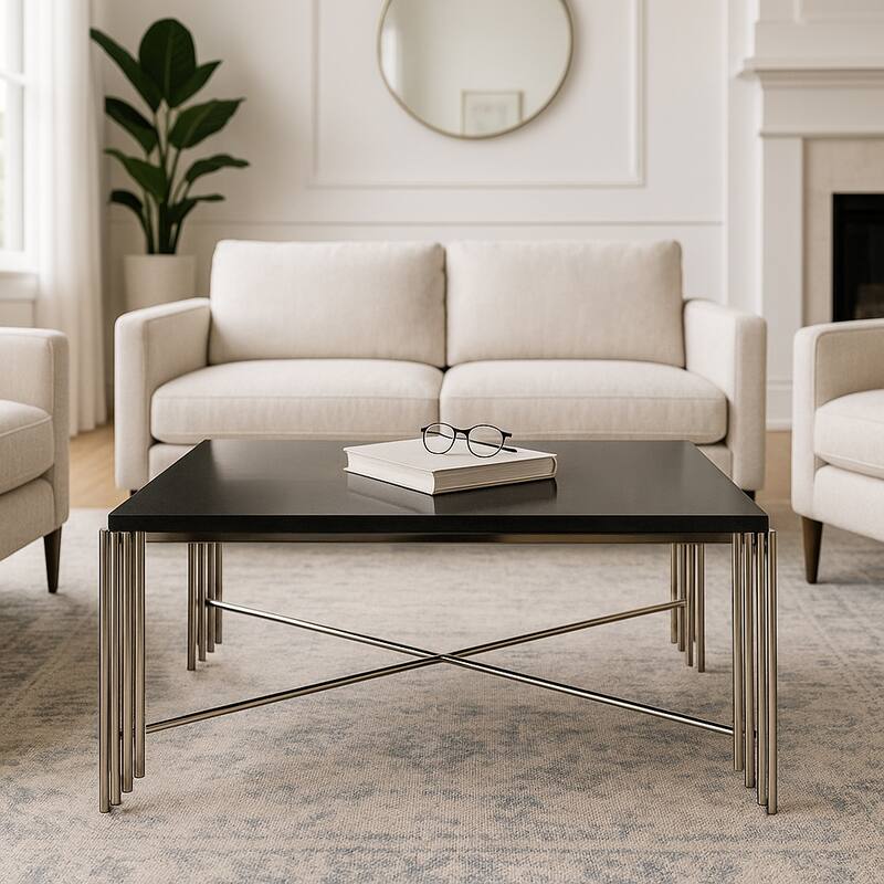 Metal Modern Stone Top Table