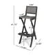 preview thumbnail 20 of 38, Polaris 45-inch 3-piece Outdoor Bar Table Set by Christopher Knight Home