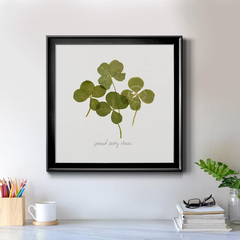 Pressed Clover I-Premium Framed Canvas - Ready to Hang