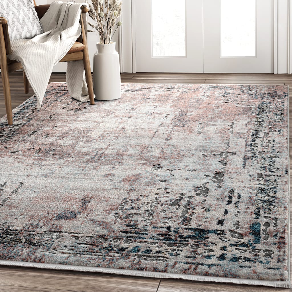 Abani Rugs Azure Contemporary Warm Rust Area Rug