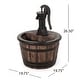 preview thumbnail 3 of 8, Beaver Outdoor Outdoor Water Pump Fountain by Christopher Knight Home