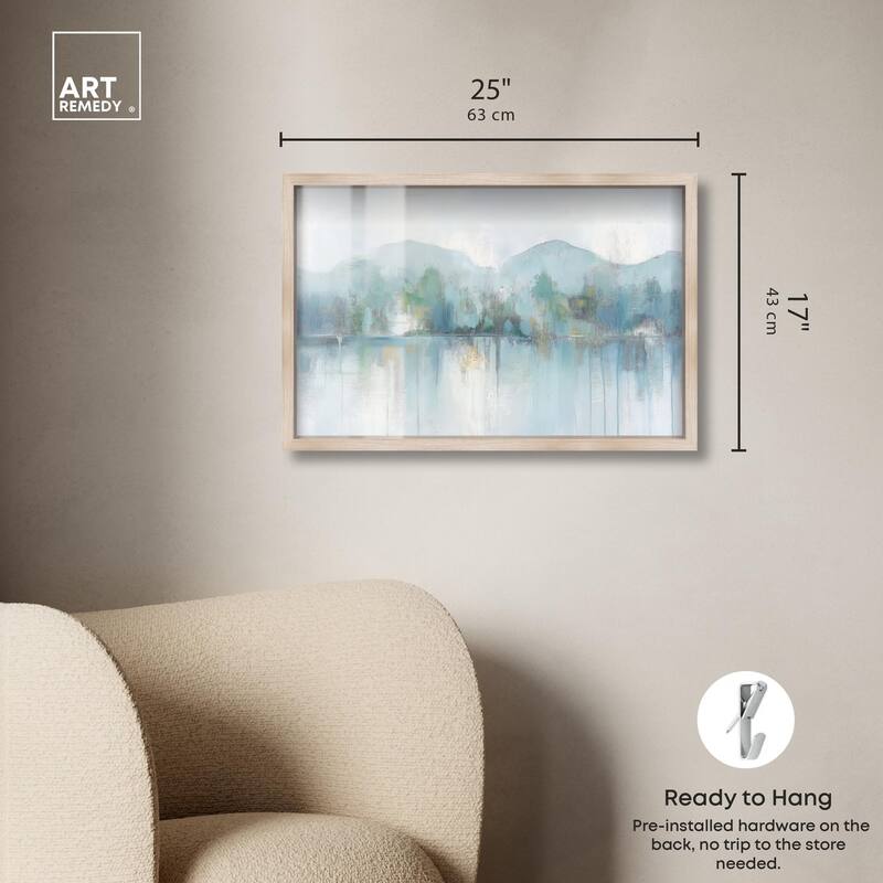 Mirrored Aqua Dream II Shadowbox by Art Remedy