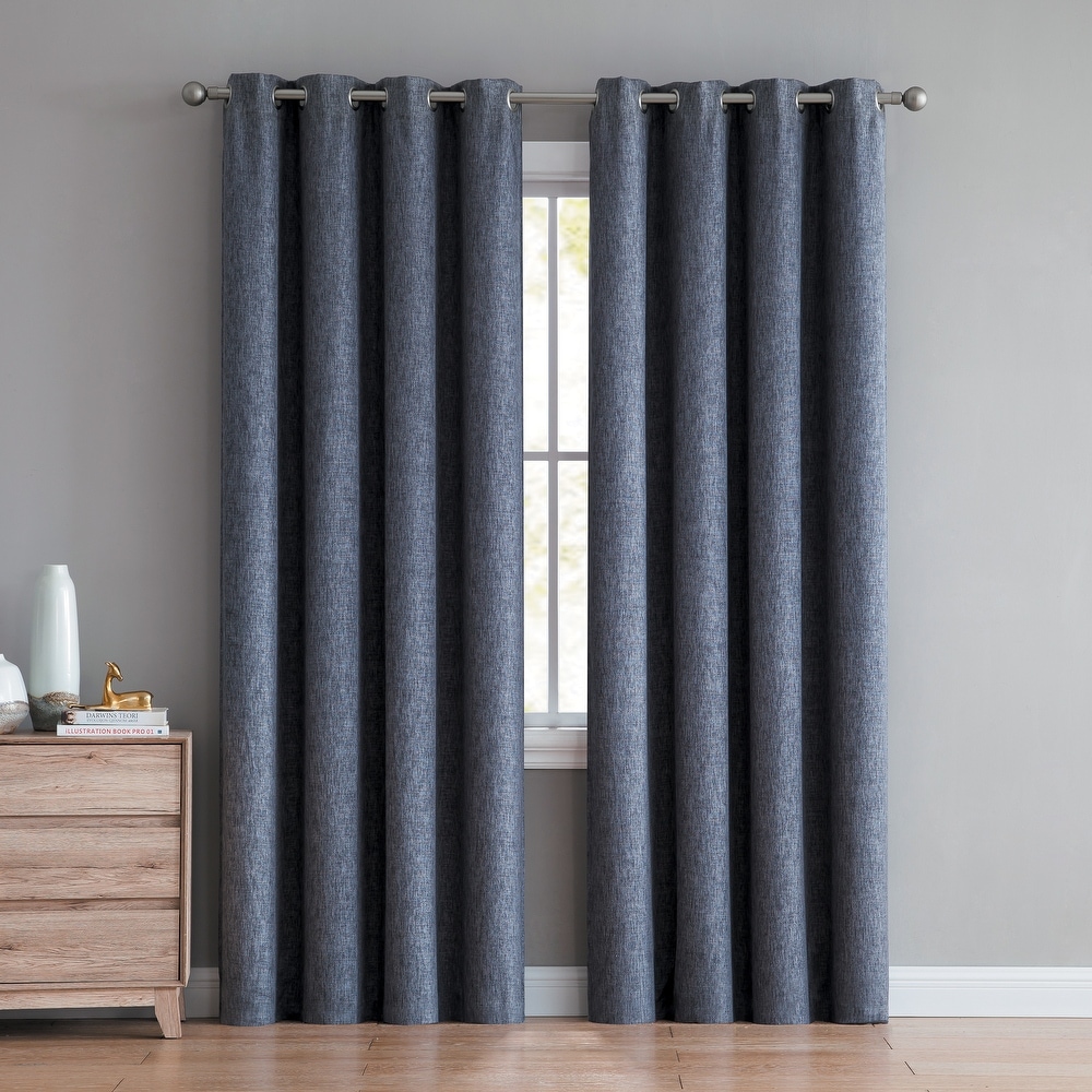 Noise Reducing curtains that help to soundproof your apartment NICETOWN 3 Pass Microfiber Noise Reducing Thermal Insulated Solid Ring Top Blackout Window Curtains/Drapes (2 Panels, 42 x 84 Inch, Gray)