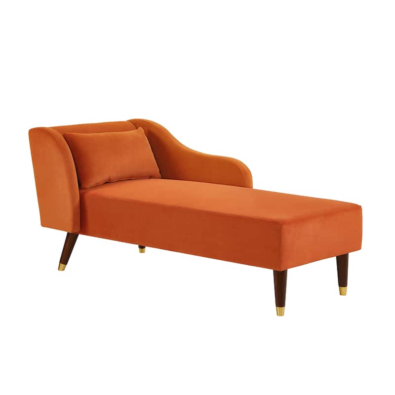 Chaise Lounge Chair Velvet Upholstery