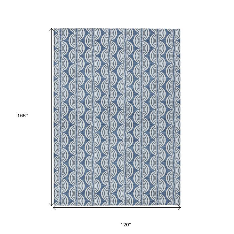 HomeRoots Ogee Transitional Rectangle Outdoor Rug